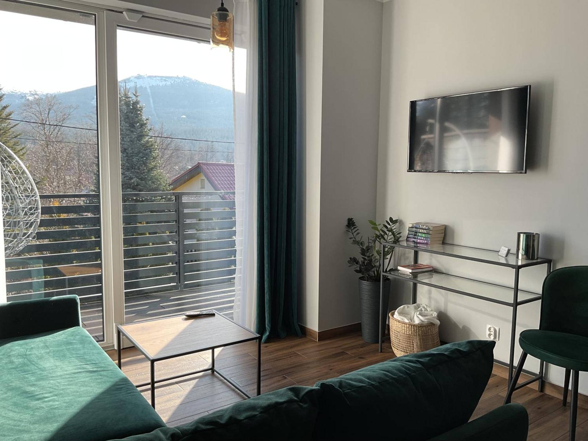 Z Widokiem Apartamenty - Apartamenty Z Widokiem Na Gory I Zewnetrzna Balia Szklarska Poręba Buitenkant foto